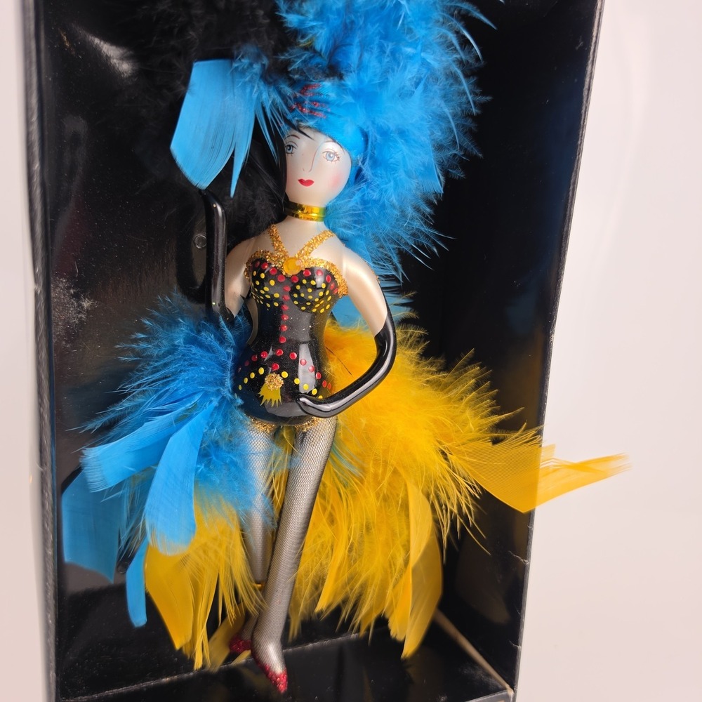 Vintage Glass Ornament Ladies with Elegance Collection Showgirl Dancer NIB‎